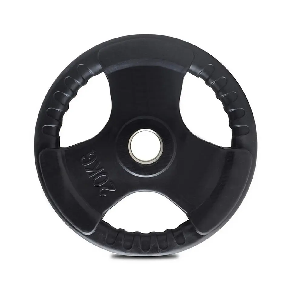 Disco Olimpico de Goma Circular con Aza 20 Kg 1