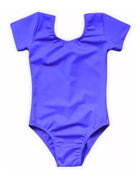 Malla de Gimnasia Lycra Manga Corta Azul