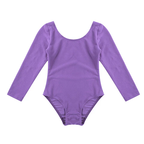 Malla de Gimnasia Nacional Lycra Manga Larga Morado