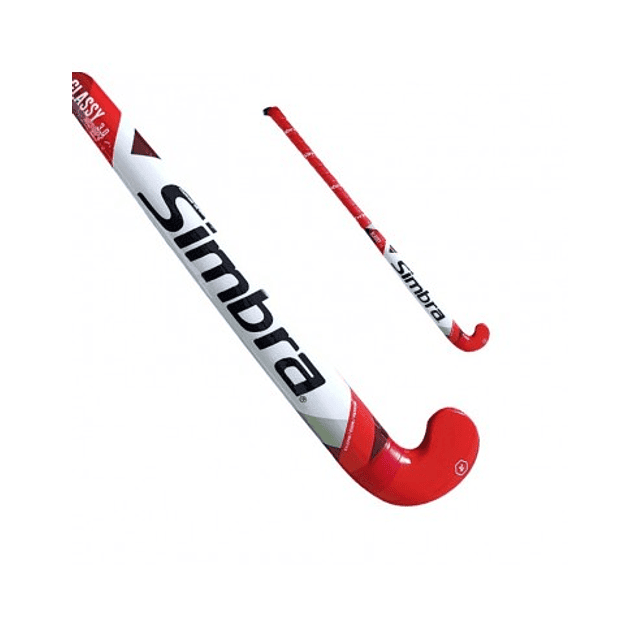 Palo de Hockey Simbra Glassy 38'' Rojo-Blanco