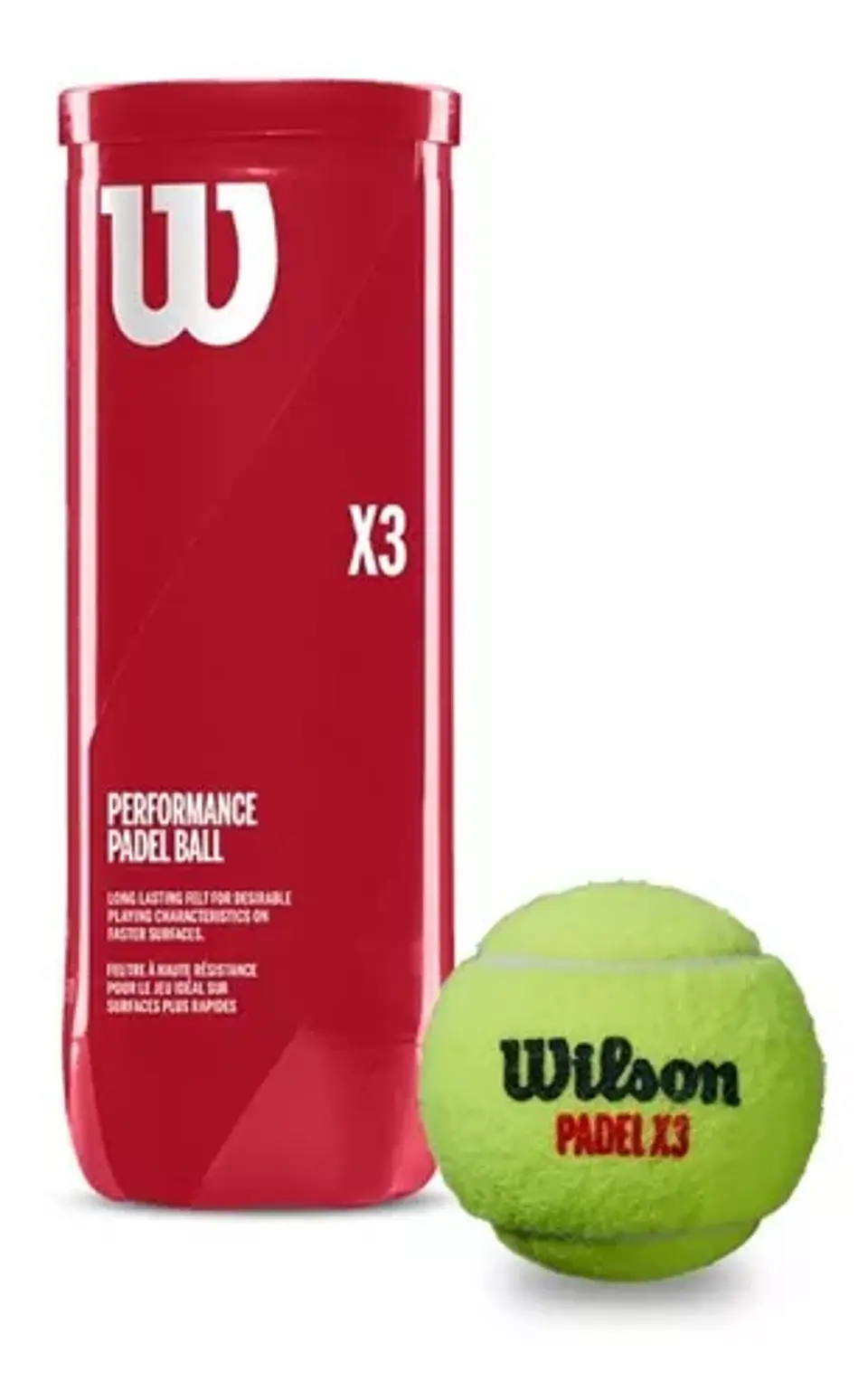 Tarro de Pelotas de Padel Wilson x3 1