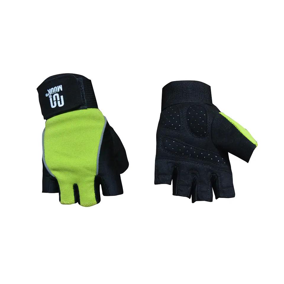 Guantes Para Pesas Muuk Super Fibra Polyster Pu 1