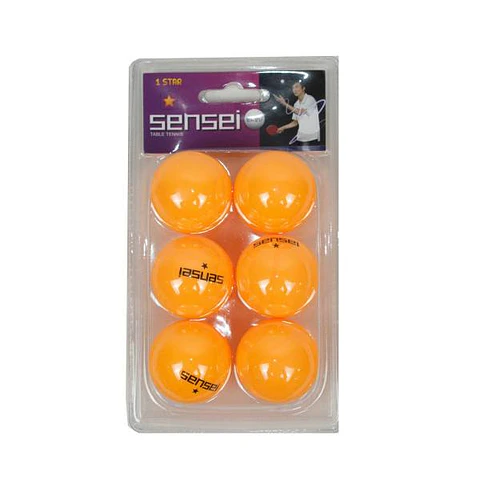 Pelotas de Ping Pong Sensei 1* Naranjo