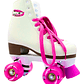 Patin Artistico Holly Sport Base Goma Color Crema Rosado - Miniatura 1