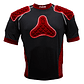 Hombrera de Rugby Mitre Premier Academy Armour Negro-Rojo - Miniatura 1