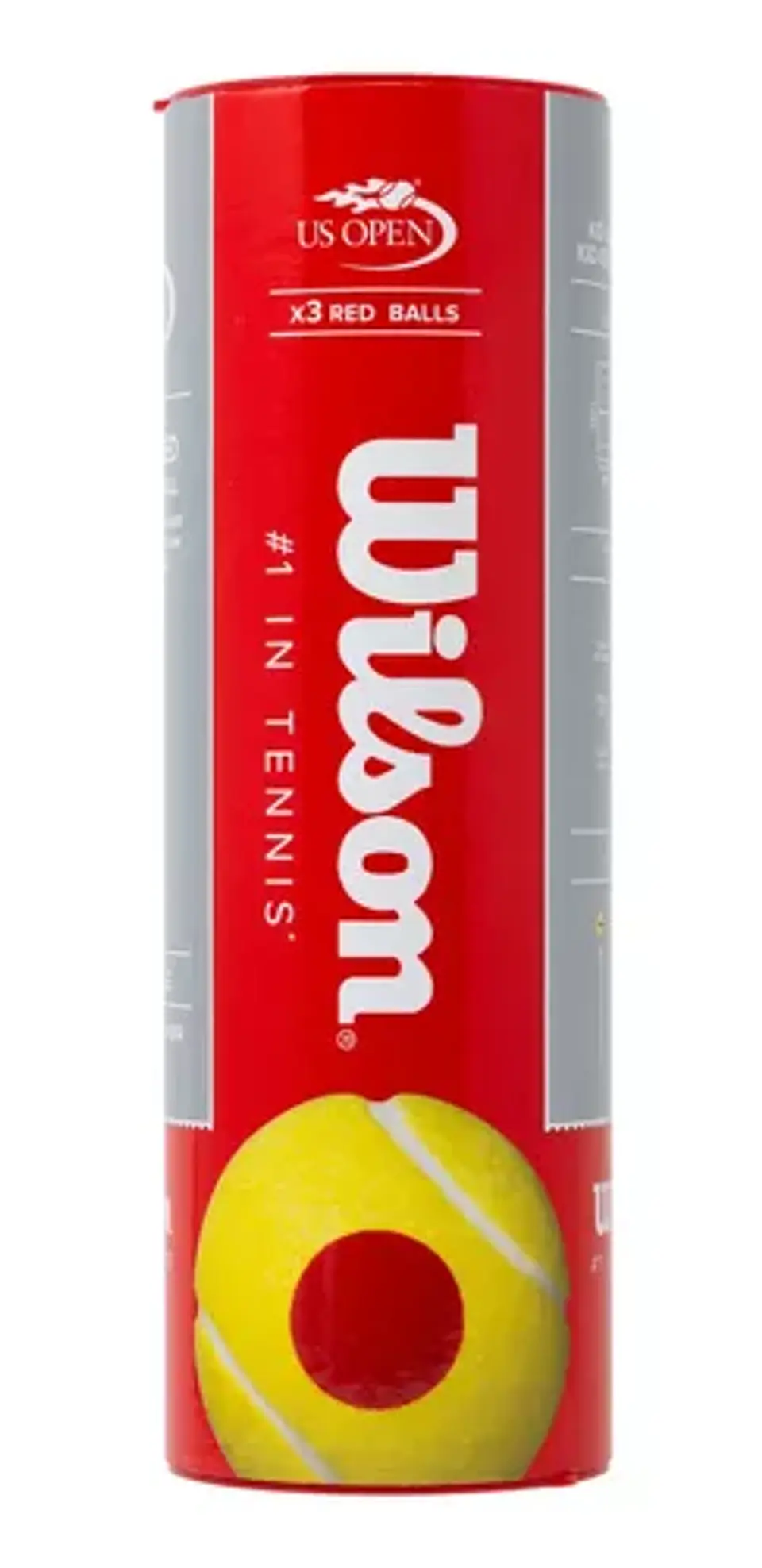Tarro de Pelotas de Tenis Wilson Tournament Punto Rojo x3 1