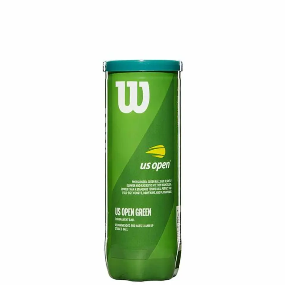 Tarro de Pelotas de Tenis Wilson Tournament Punto Verde x3 1