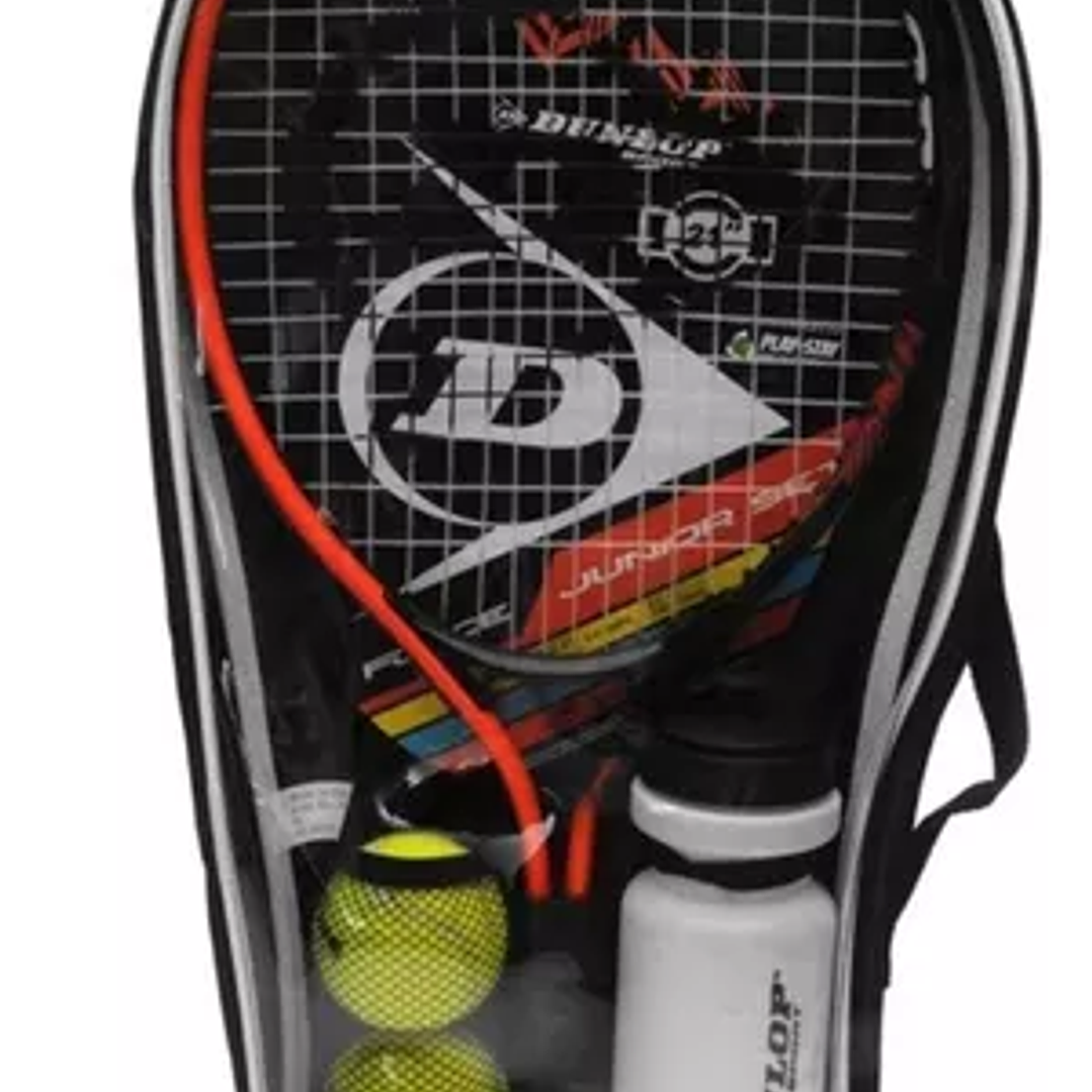 Set Raqueta de Tenis Dunlop Junior Force 25 2 Pelotas 1