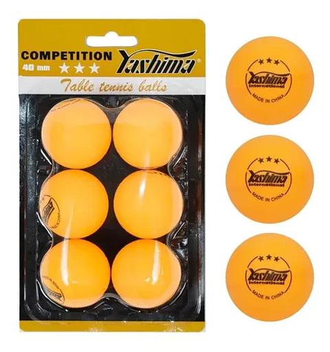 Pelotas de Tenis de Mesa Yashima 3* Competicion Naranjo