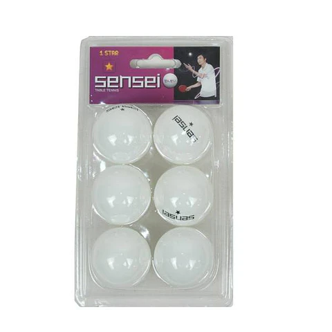 Pelotas de Ping Pong Sensei 1* Blanco