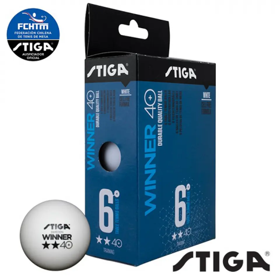 Pelotas de Tenis de Mesa Stiga Winner 2* 1