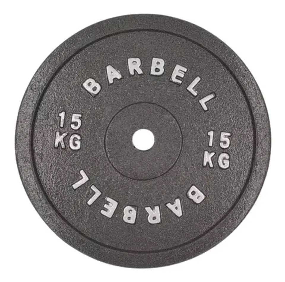 Disco de Fierro Preolímpico Barbell 15 kg 1