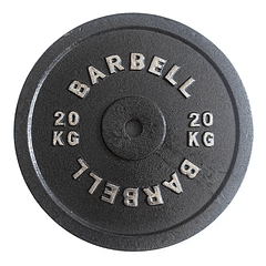 Disco de Fierro Preolímpico Barbell 20 Kg