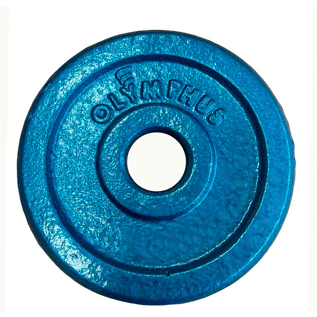 Disco de Fierro Preolímpico Olymphus Celeste 1 kg