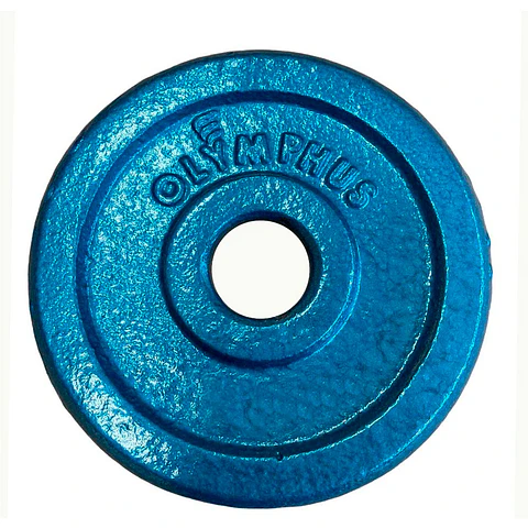 Disco de Fierro Preolímpico Olymphus Celeste 4 kg