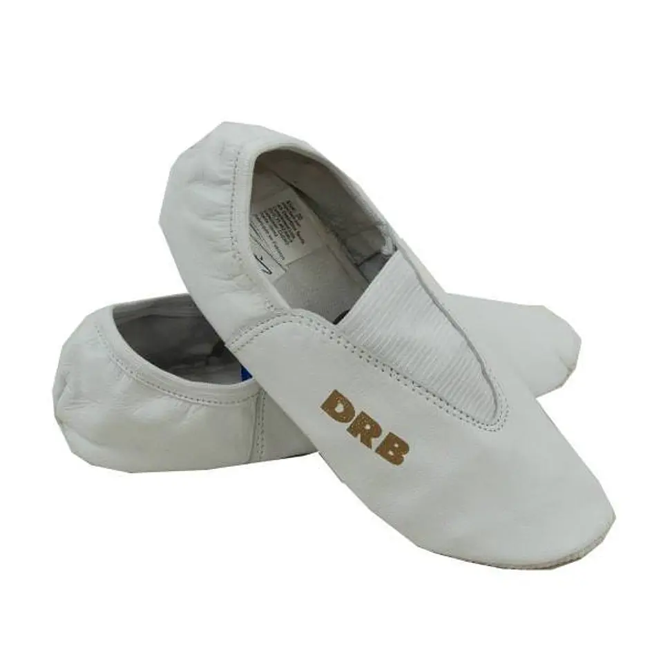 Zapatillas de Gimnasia Ritmica Drb Cuero Blanco 1