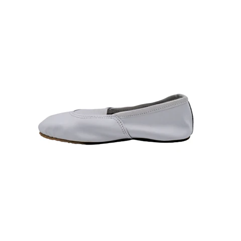 Zapatillas de Gimnasia Ritmica Cuero Blanco
