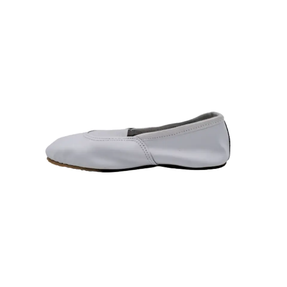 Zapatillas de Gimnasia Ritmica Cuero Blanco 2