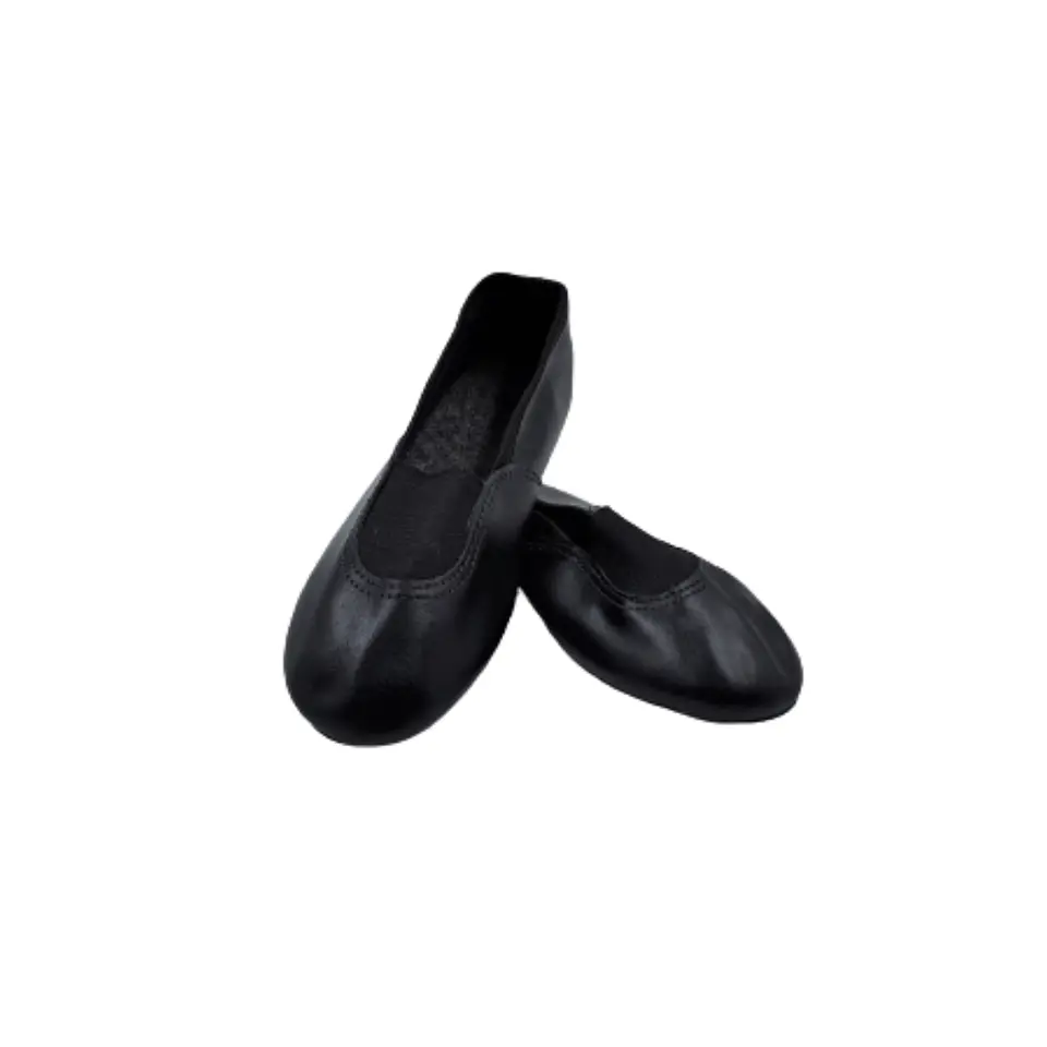 Zapatillas de Gimnasia Ritmica Cuero Negro 1