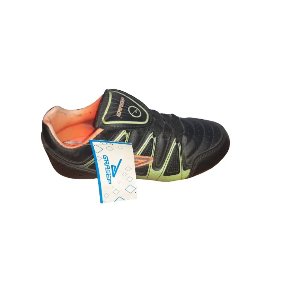 Zapatos de Futbol Olymphus Grasep Infantil Negro-Verde 1