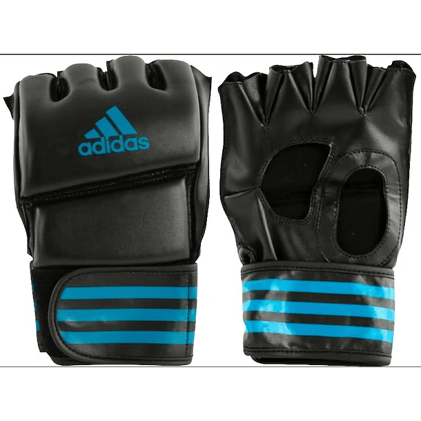 Guantillas de MMA Adidas Training Negro-Celeste 