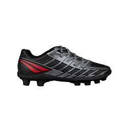 Zapato de Futbol Penalty Speed XXI Gris Oscuro/Rojo