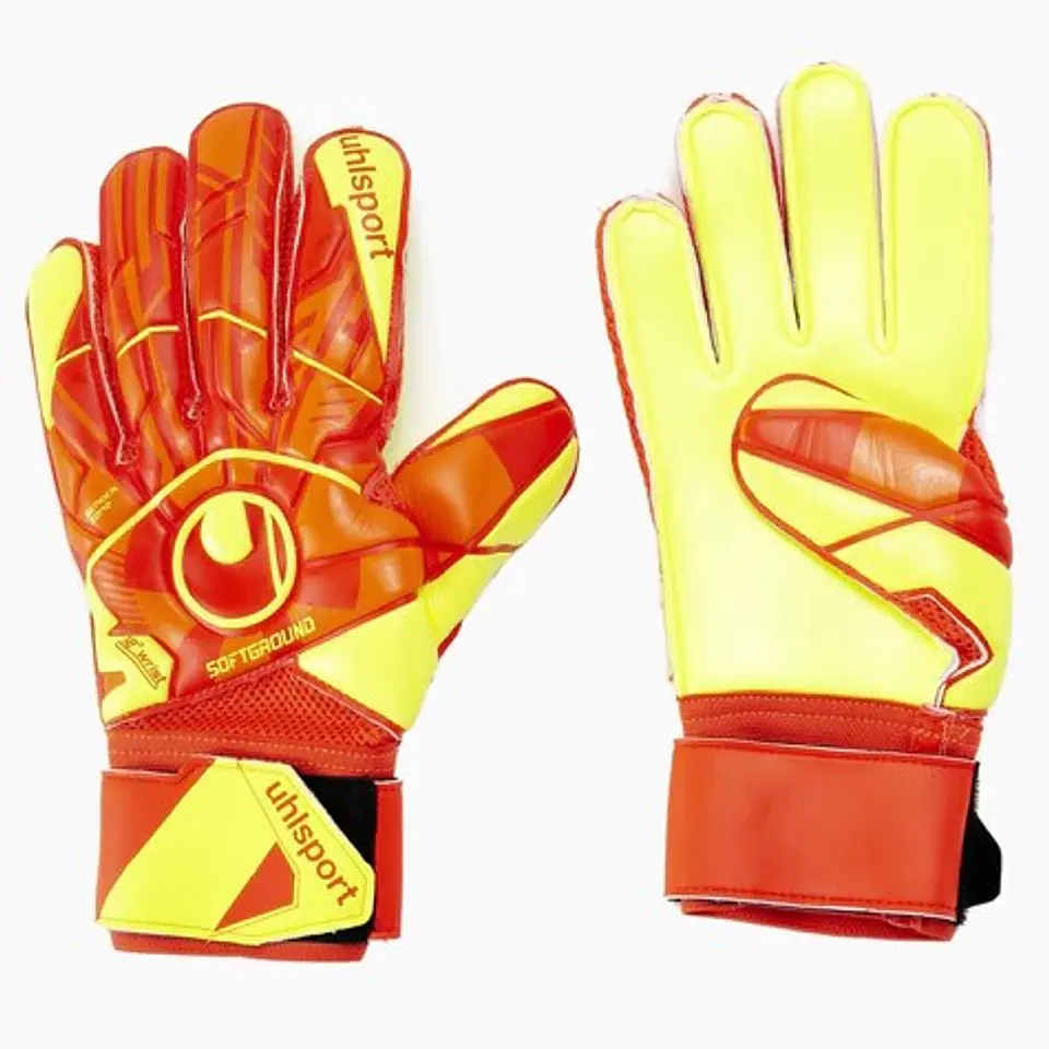 Guantes de Arquero Uhlsport Dynamic Naranjo-Amarillo Neon 1