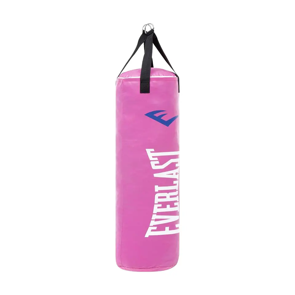 Saco de Box Everlast Powerlock Rosa/Blanco 100 cm 1