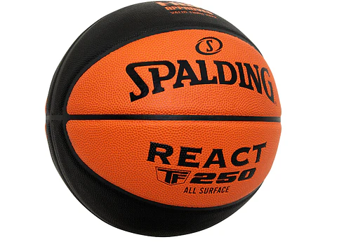 Balón de Básquetbol Spalding TF 250 React N°7 Cuero Sintético