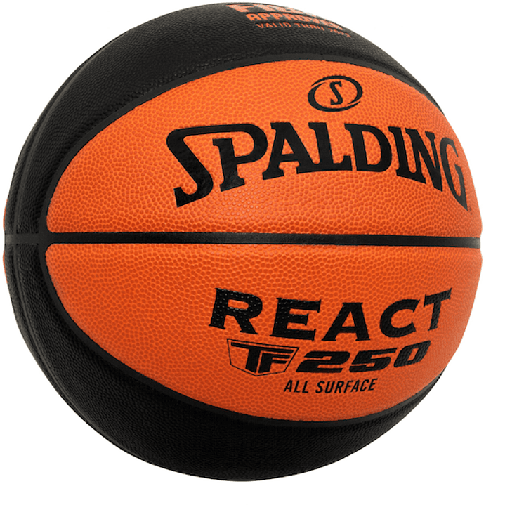 Balón de Basketball Spalding TF 250 React N°7 Cuero Sintético 2