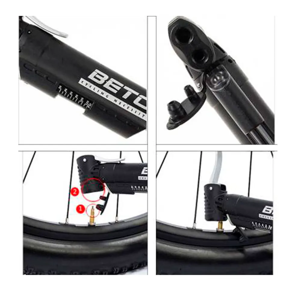 Bombín para Bicicleta Beto Plástico 17537 con Mango 4