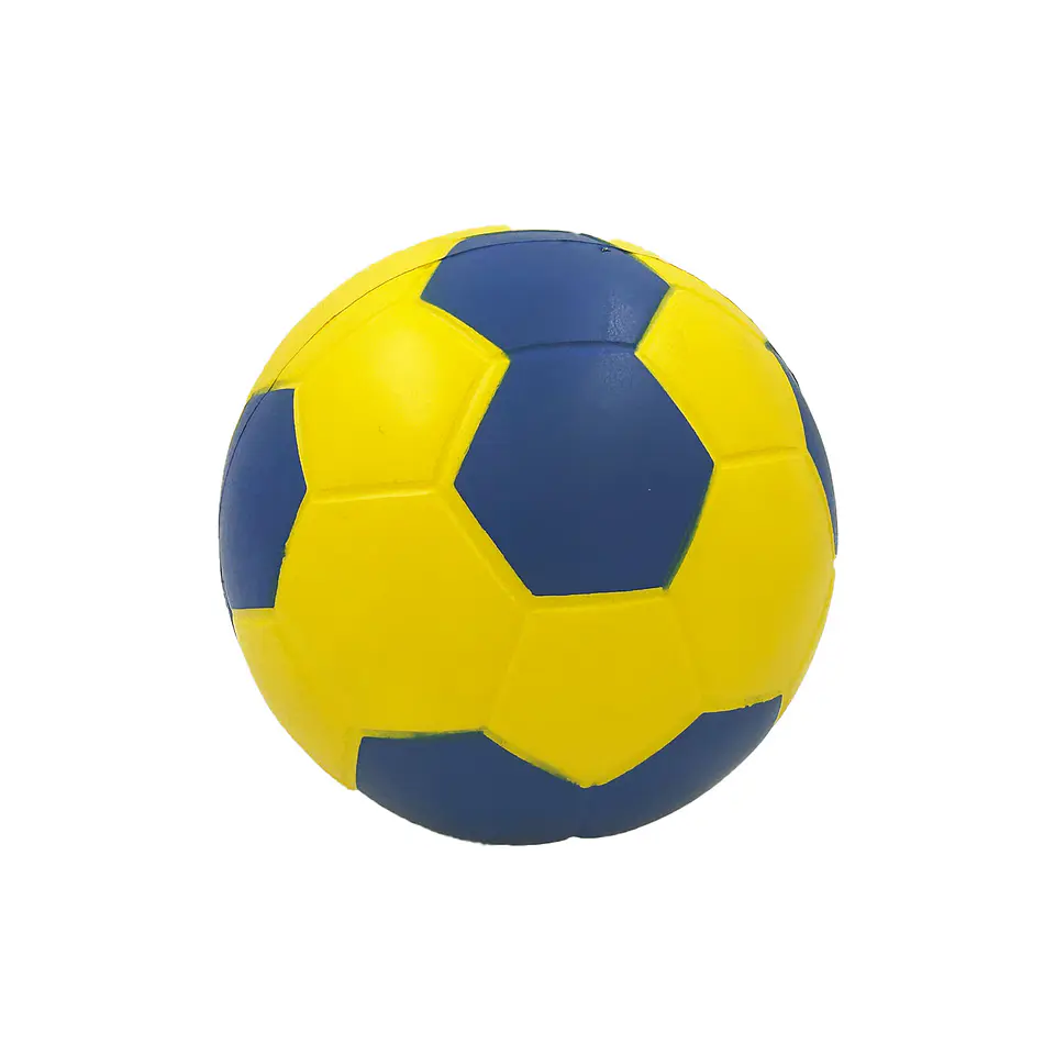 Balón de Handball Espuma PU 6'' Azul-Amarillo 2