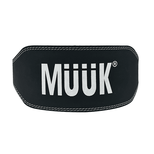 Cinturón De Pesas Cuero Muuk Negro/Blanco 3