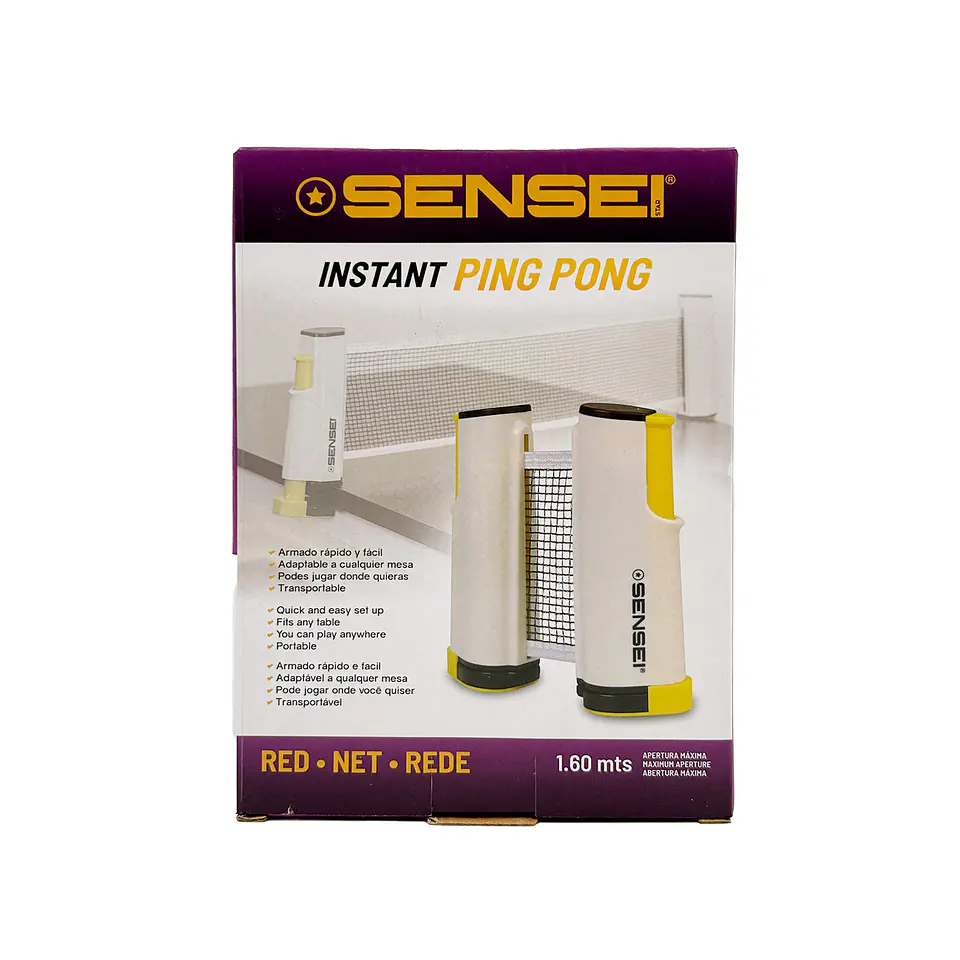 Red y Soporte de Tenis de Mesa Sensei Largo Ajustable 4