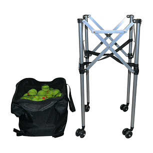 Carro Plegable Porta Pelotas de Padel o Tenis con Ruedas Muuk