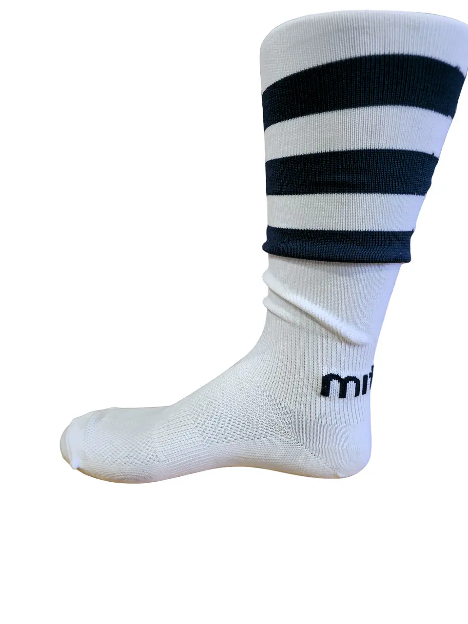 Medias de Fútbol Mitre Lisa Adulto Blanco Azul 1