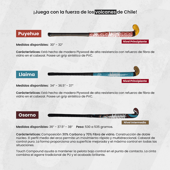 Palo de Hockey Cesped Muuk Osorno 6