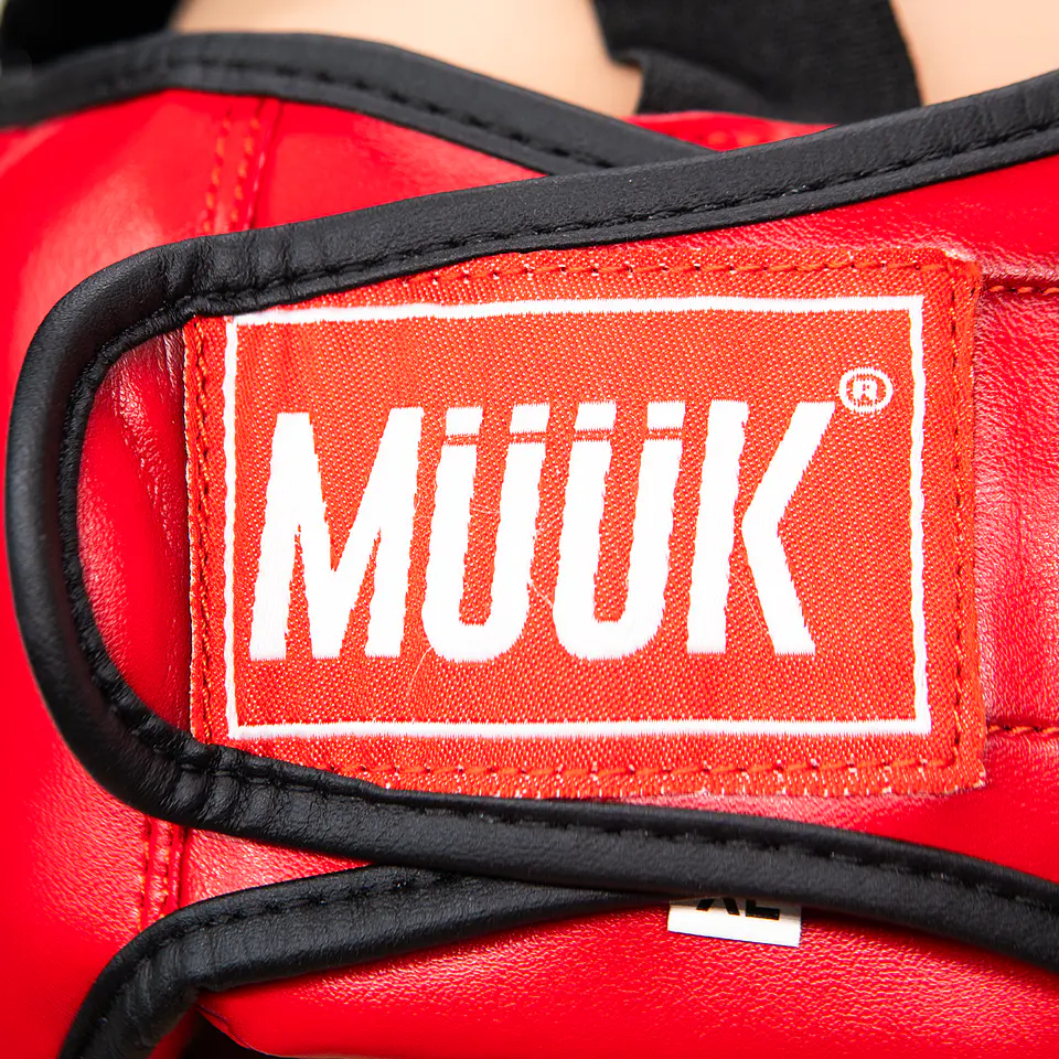 Cabezal De Artes Marciales Con Mica Muuk Rojo 8