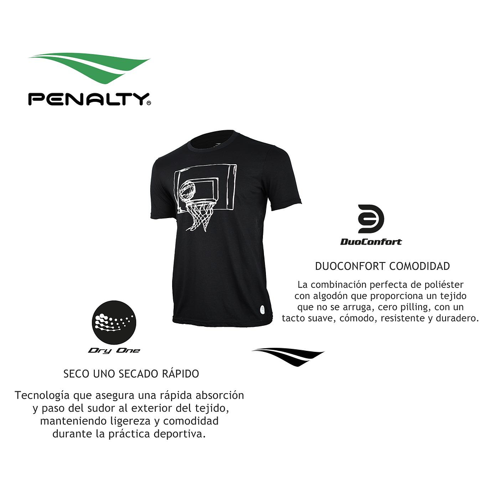 Polera Penalty Basket Blanco