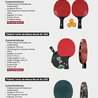 Set Paletas De Ping Pong + Pelotas Muuk 4