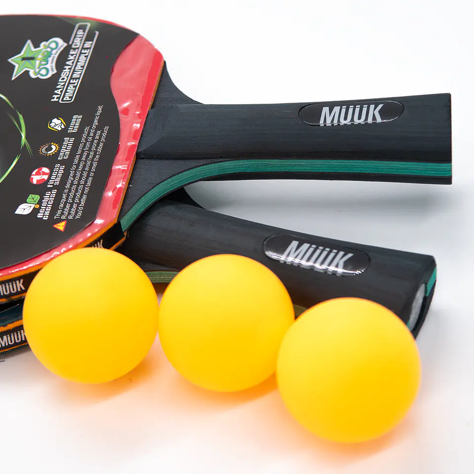 Set de Ping Pong Paletas + Pelotas Muuk 5