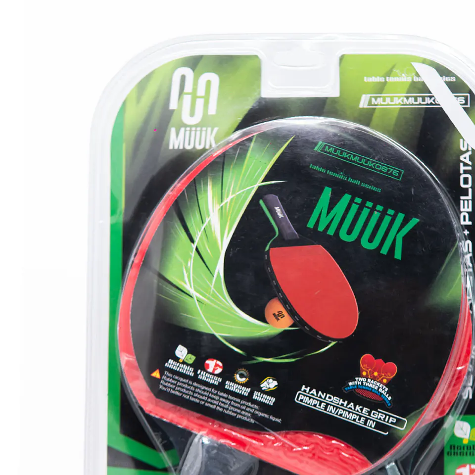 Set de Ping Pong Paletas + Pelotas Muuk 7