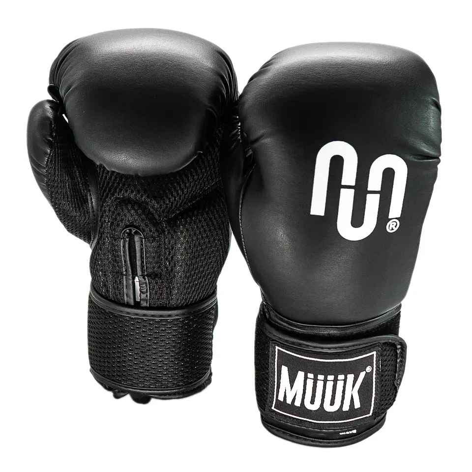 Guante de Box Muuk PU Negro 1