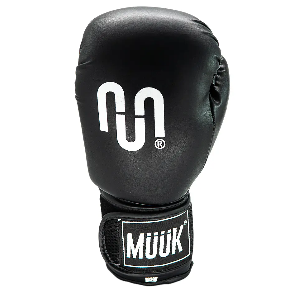 Guante de Box Muuk PU Negro 3