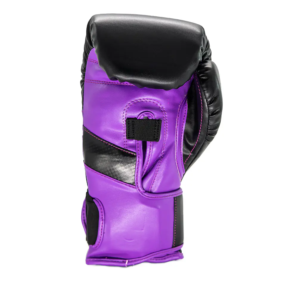 Guante De Box Muuk PU K.O. Negro-Púrpura 4