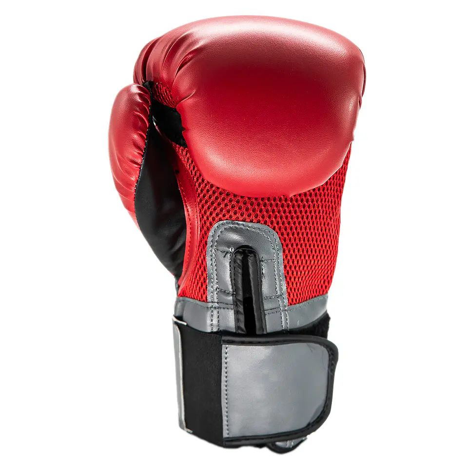 Guante De Box PU Impact Muuk Rojo-Gris 4