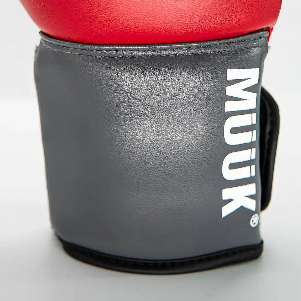Guante De Box PU Impact Muuk Rojo-Gris 5