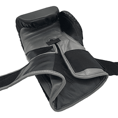 Guante De Box Muuk PU K.O. Negro-Gris