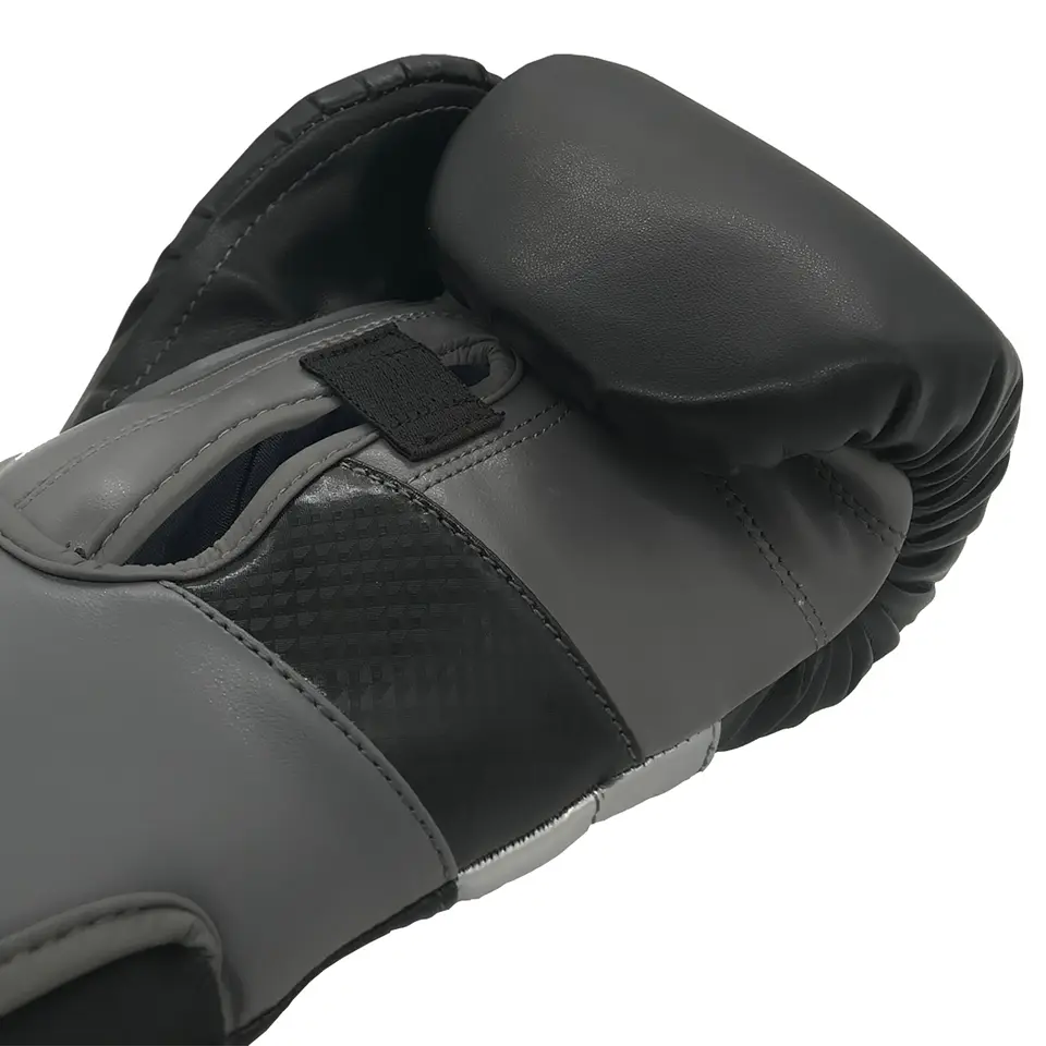 Guante De Box Muuk PU K.O. Negro-Gris 8