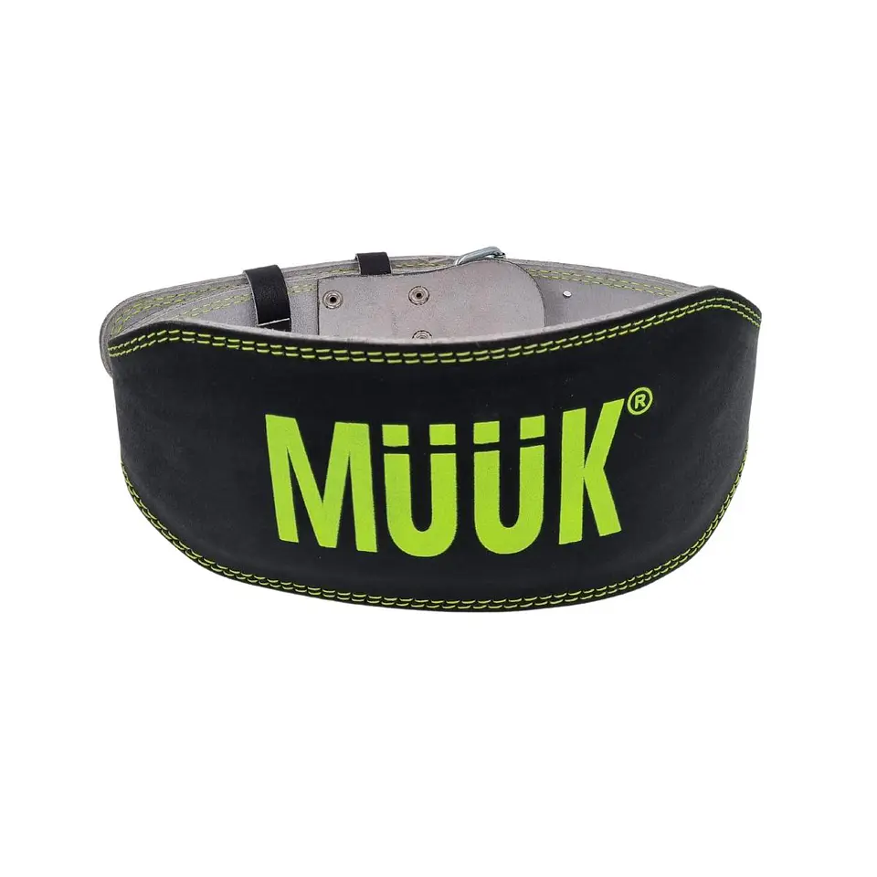 Cinturon De Pesas Cuero Muuk Amarillo 2